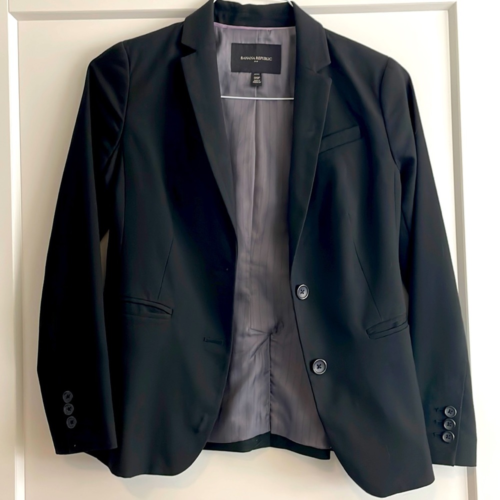 Banana Republic 00P Black Blazer